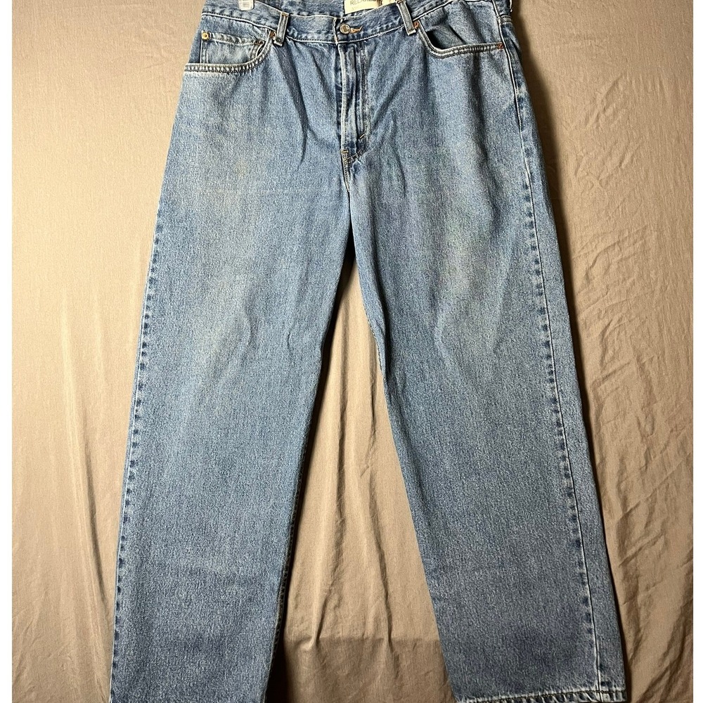 Levi's Jeans Men 38x29 550 Relaxed Fit Light Blue Tapered Leg